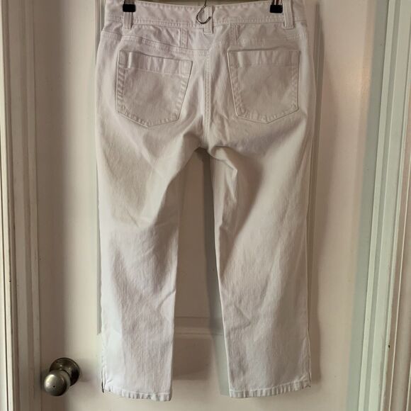 Ann Taylor Modern fit/Lindsay Waist Size 2 White Capri - Picture 5 of 7